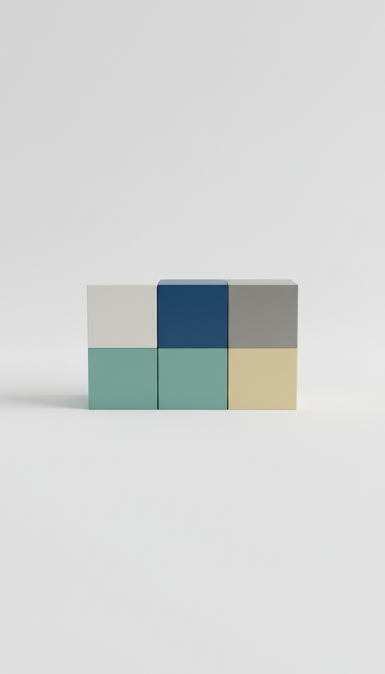Minimalistisches Verpackungs-Set mit Anleitung